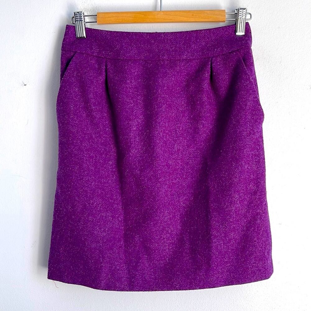 Boden wool career work wear pencil skirt with pockets sz 2R